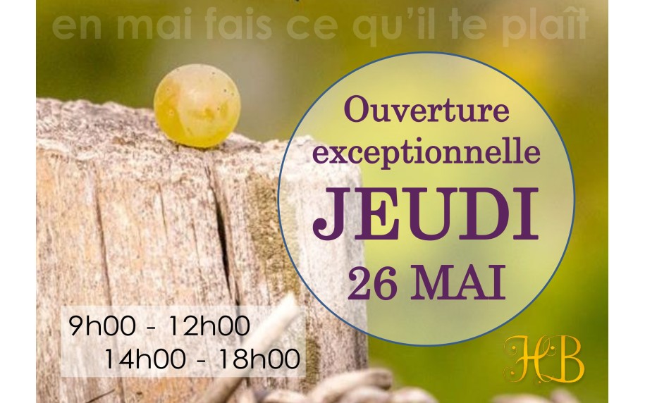 Ouverture JEUDI de l'ASCENSION